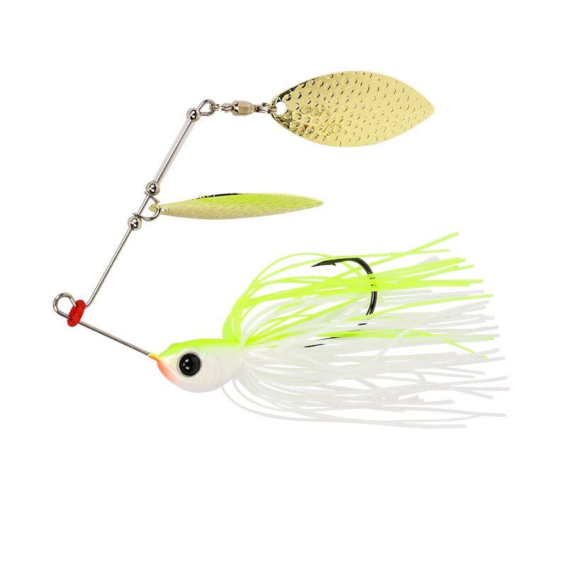 Mồi câu lure SPINNER BAIT 12g x 10cm, mồi giả câu cá lóc tráp chẽm rô phi hiệu quả nhất