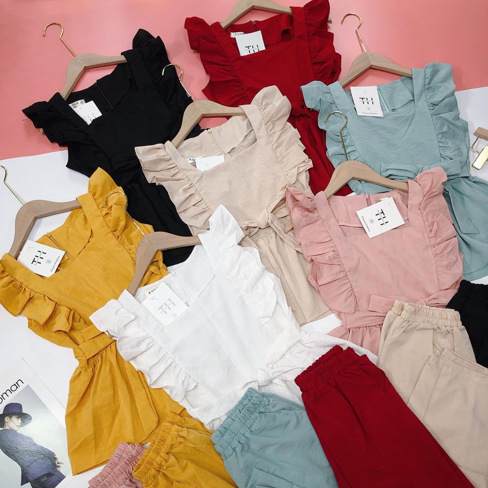 [Mã WARN20 giảm 20k đơn 150k] Bộ Đũi cánh tiên thắt nơ bụng(kèm video,ảnh thật) | BigBuy360 - bigbuy360.vn