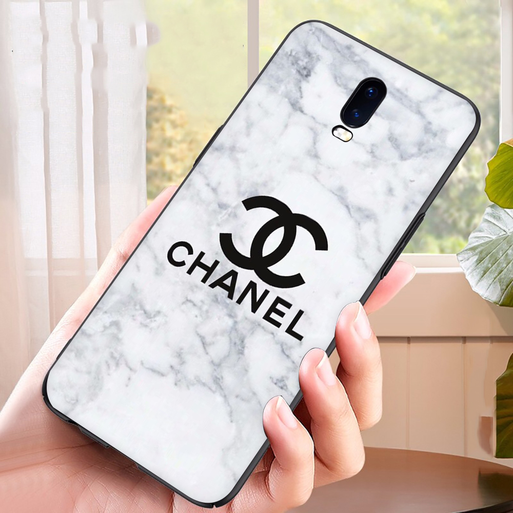 Ốp Điện Thoại Tpu Dẻo Màu Đen In Logo Chanel Thời Trang Chống Rơi Cho Oppo F5 A73 F7 F9 A7x F9 Pro F11 A9 2019 F11 Pro