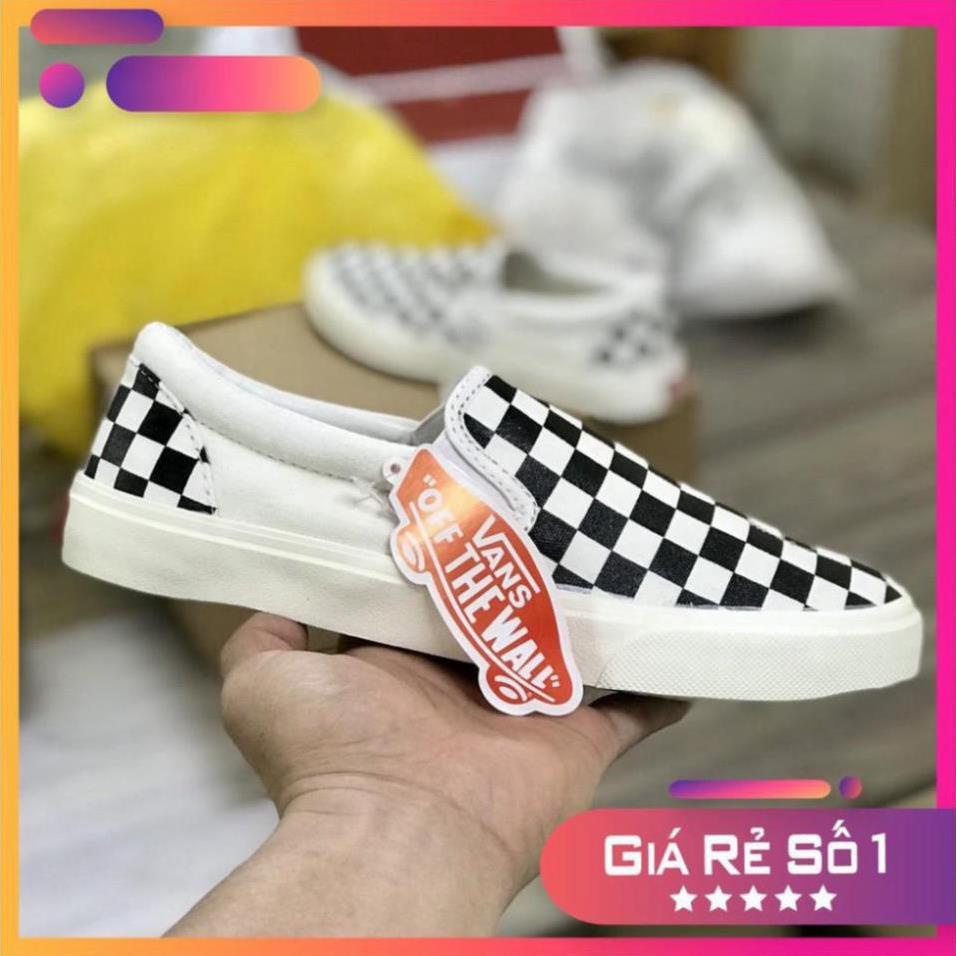 ⚡𝗕𝗜𝗚 𝗦𝗔𝗟𝗘⚡ Giày Vans caro buộc dây hàng đẹp full box bill dành cho nam nữ freeship | BigBuy360 - bigbuy360.vn