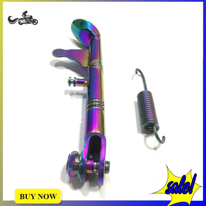 Chân chống inox đặc thiết kế riêng cho Wave, Drem màu titan siêu đẹp