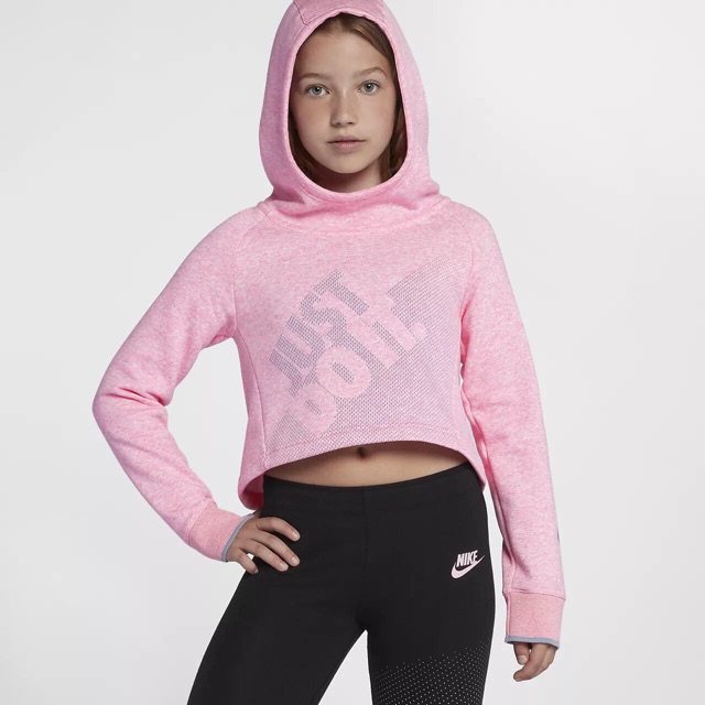 Áo thun hoodie nỉ bông bé gái Nik xuất xịn