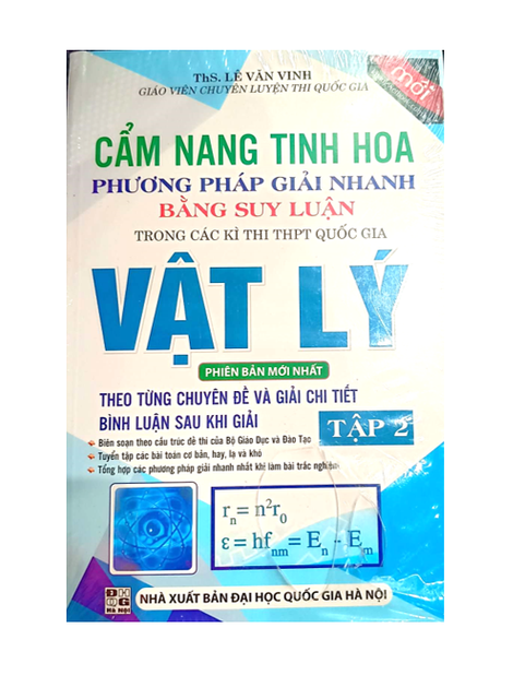 Sách - Cẩm nang Tinh hoa phương pháp giải nhanh bằng suy luận Vật Lý tập 2