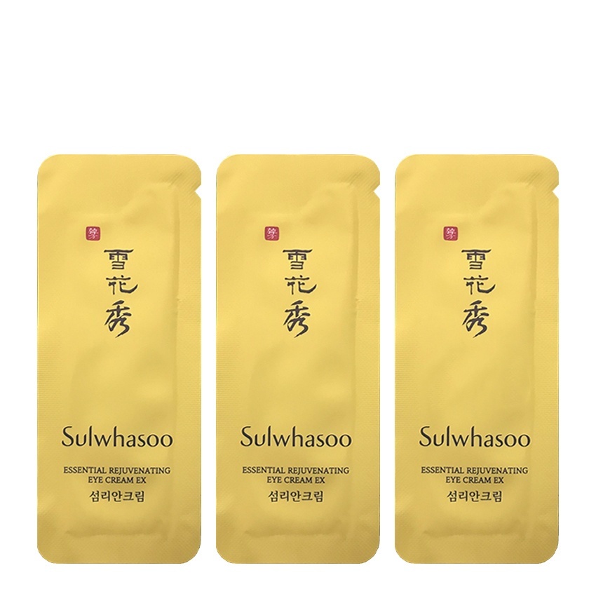 [10 gói] Kem dưỡng trẻ hoá và làm sáng da vùng mắt Sulwhasoo Essential Rejuvenating Eye Cream Ex 1ml/gói - Kem mắt Sulwh