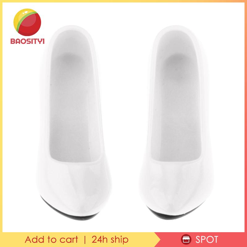 [Baosity1] 1 / 6 Giày Cao Gót Thời Trang Nữ Màu Trắng Cho Mô Hình OB OD 12inch