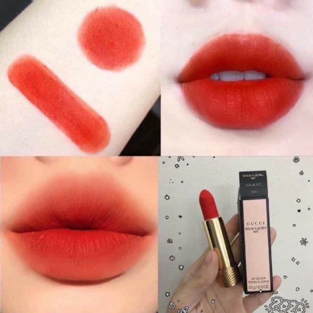Son Gucci 500 - Olidea Red màu đỏ cam