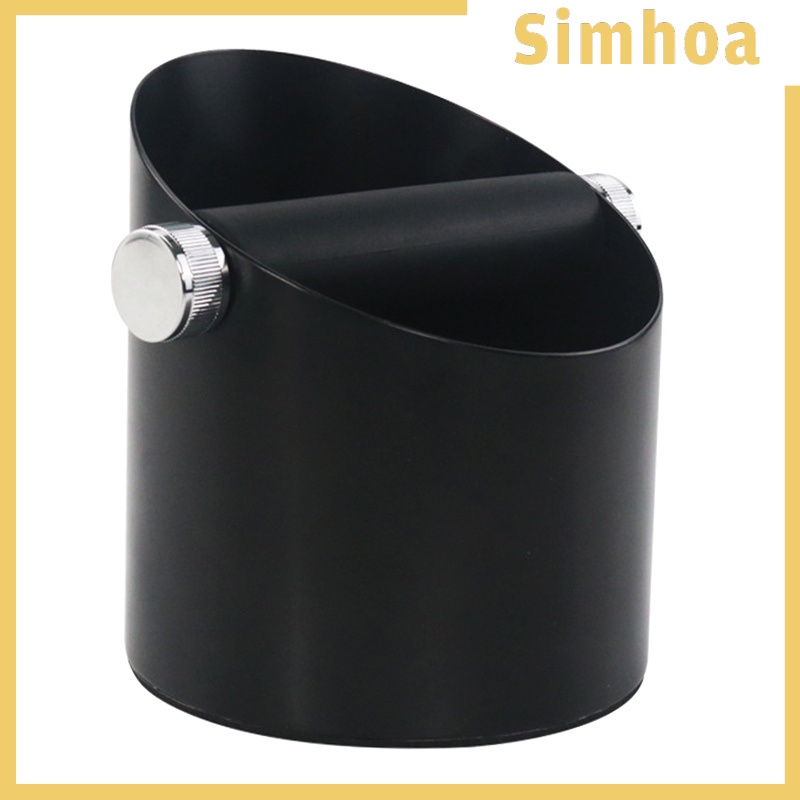 [SIMHOA] Black Espresso Coffee Knock Box Waste Bin Bucket for Home Office Barista