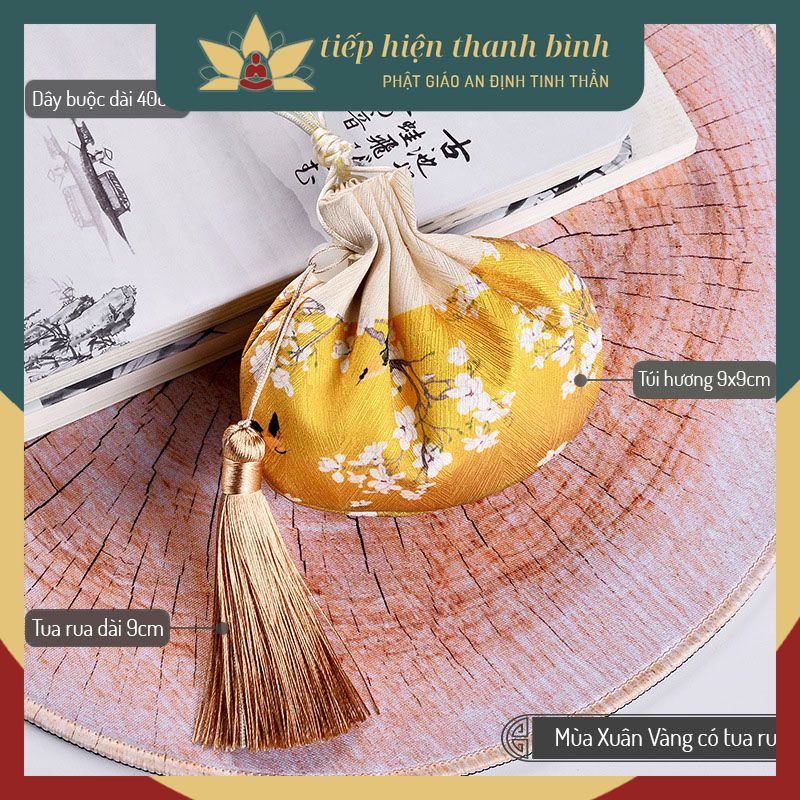 Túi Thơm Vải Gấm Sang Trọng Hà Bao May Mắn Cổ Trang Cosplay