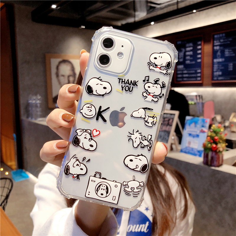 IPHONE Ốp Lưng Tpu Họa Tiết Hình Chú Chó Snoopy Thời Trang Cho Iphone12 Pro Max Iphone11 Pro Max 7plus Se2020 8plus Xs Xr Xsmax | BigBuy360 - bigbuy360.vn