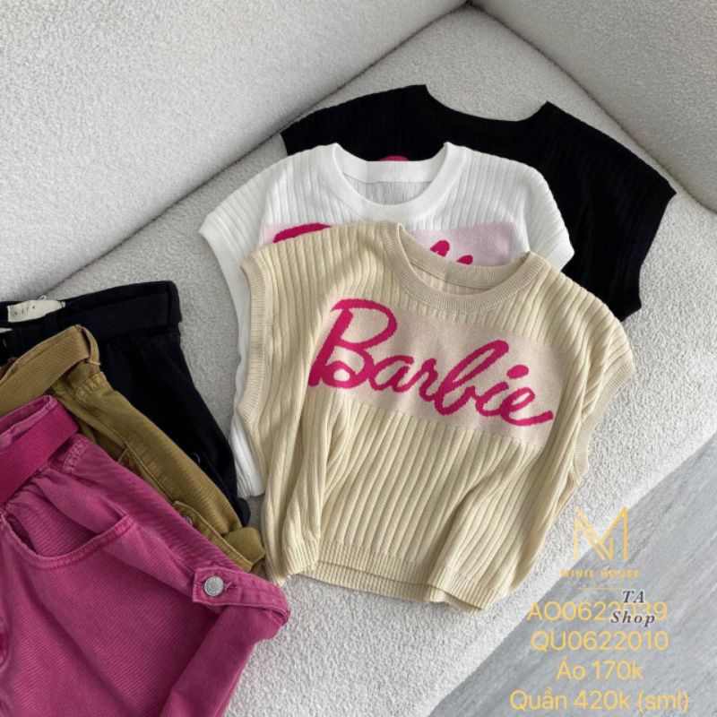 Áo len montoghi tay hến barbie hàng QC