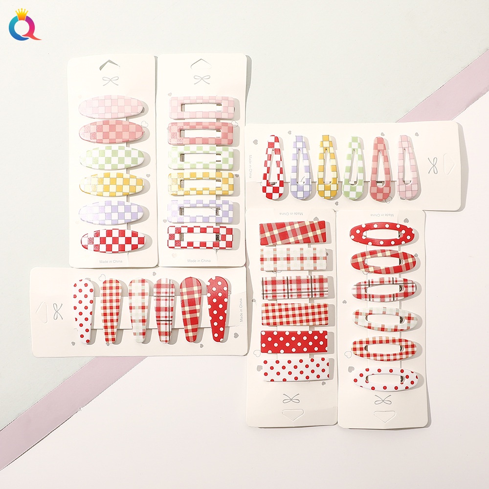 Set 6 kẹp tóc độc đáo thiết kế đơn giản thời trang cho nữ