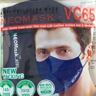 Khẩu trang VC65, lót than hoạt tính
