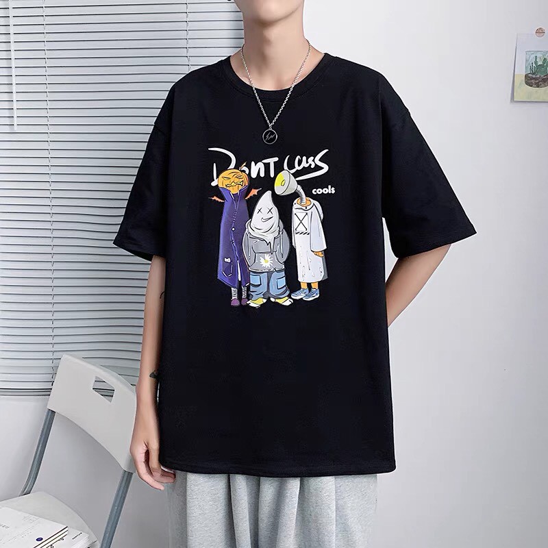 Áo thun bí ngô quái tay lỡ from rộng Unisex | BigBuy360 - bigbuy360.vn