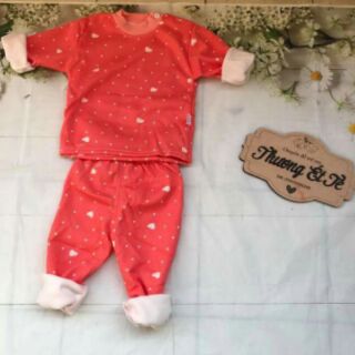 Bộ nỉ lót lông cho bé