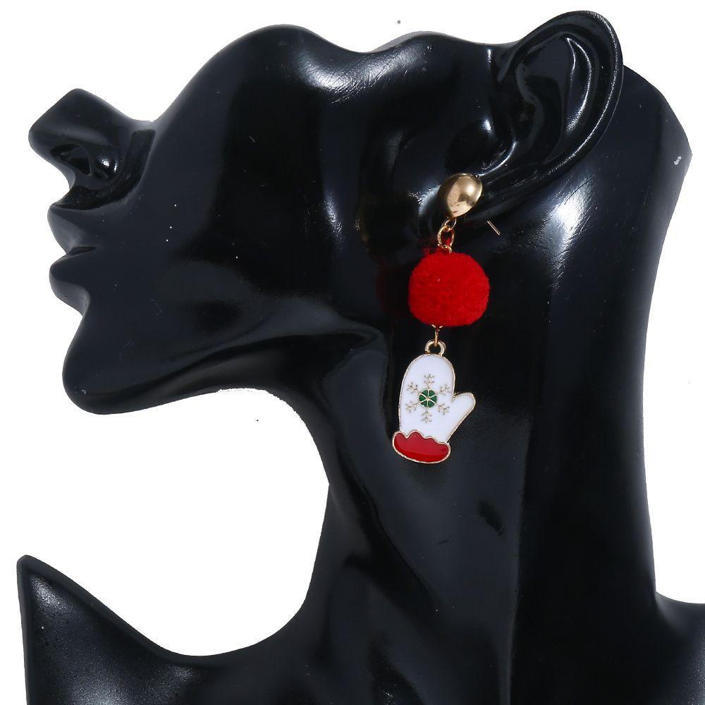 Đôi Khuyên Tai HìNh Đôi Vớ PhốI Chuông GiáNg Sinh ThờI Trang Cho Nữ