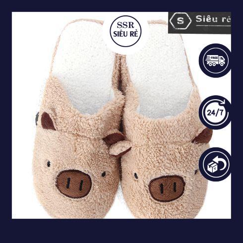 Dép bông đi trong nhà hình heo dễ thương, ngộ nghĩnh (MS3140)