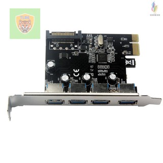 Card Chuyển Đổi PCI Express Sang 4 Cổng USB 3.0 .