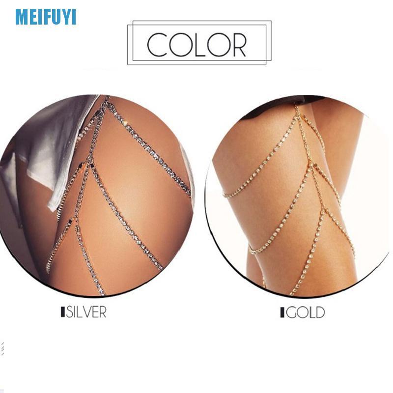 Dây Xích Đeo Đùi Bằng Kim Loại Thời Trang Gợi Cảm Cho Nữ