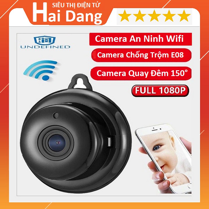 Camera Chống Chộm, Camera Giám Sát E08 Mini Full HD 1080P