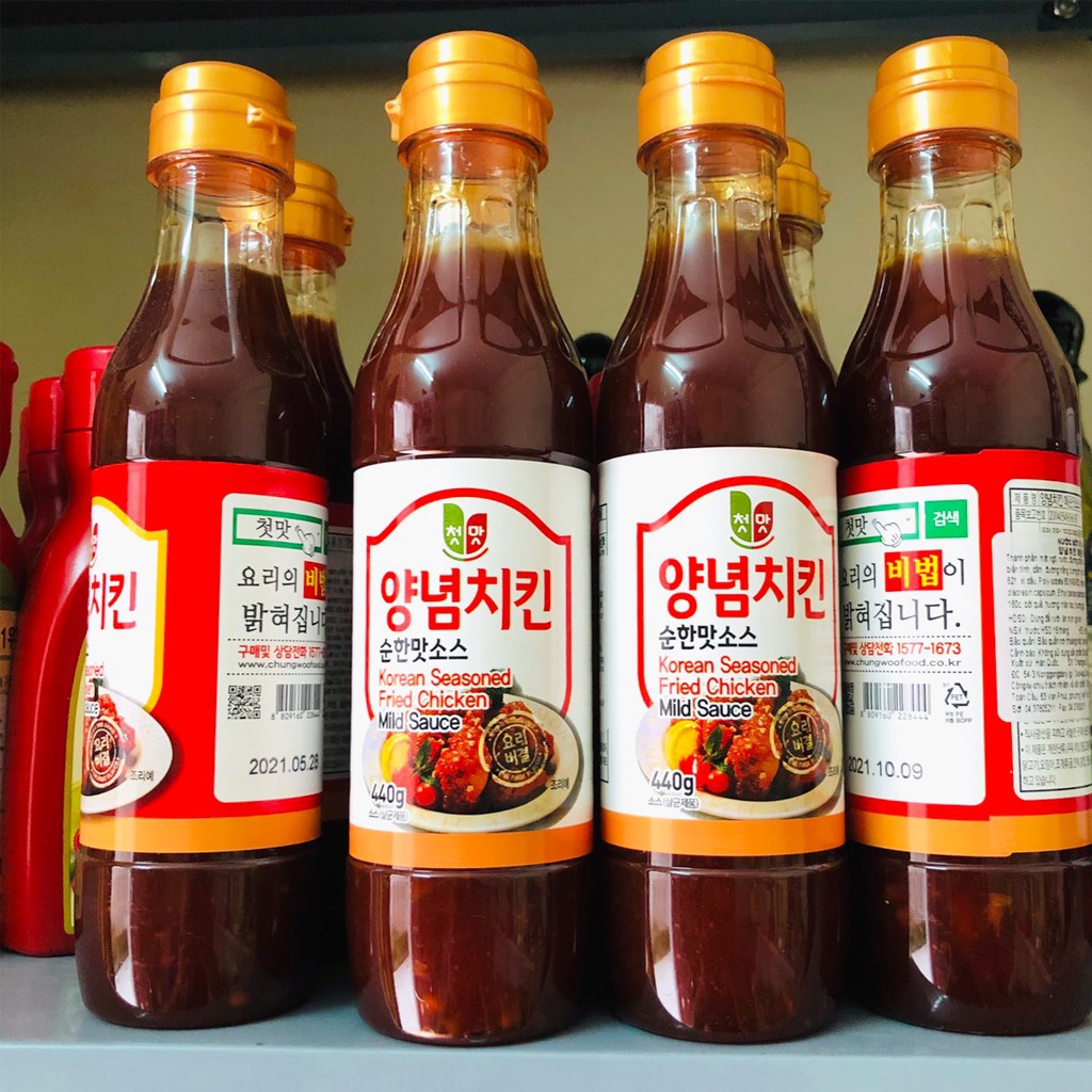 Nước Sốt Gà Chiên Chung Woo Không Cay ( Cay Ngọt - Mild Sauce) 440g