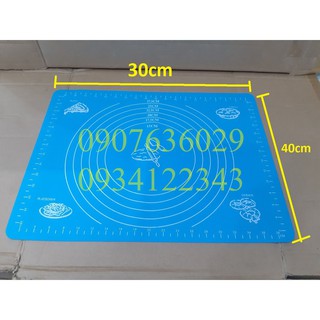 Thảm nhào bột silicon chống dính 40x30cm
