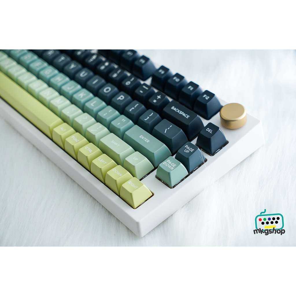 Keycap Domikey SA Polar Light nhựa ABS doubleshot 151 nút bàn phím cơ