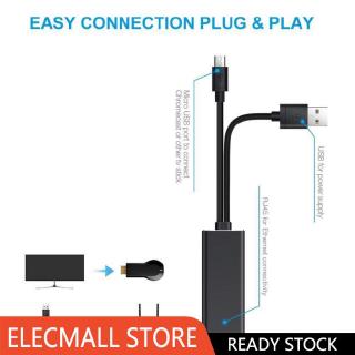 Fire TV Stick Micro USB to RJ45 Ethernet Adapter with USB Power Supply Cable