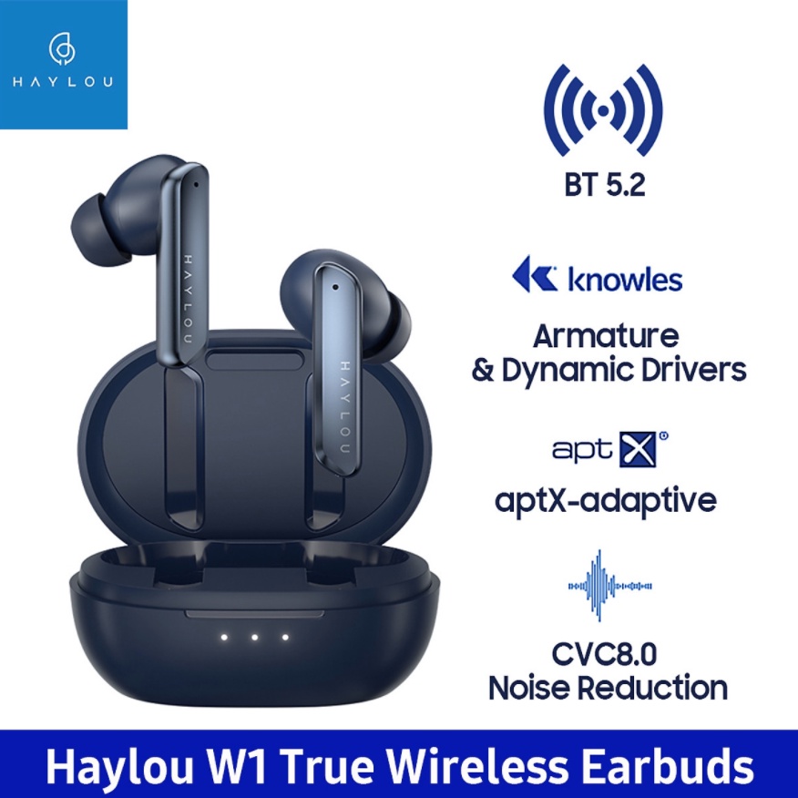 [Bảo hành 6 tháng] Tai Nghe True Wireless HAYLOU W1 Qualcomm  3040/ AptX Bluetooth 5.2 - Hàng Chính Hãng