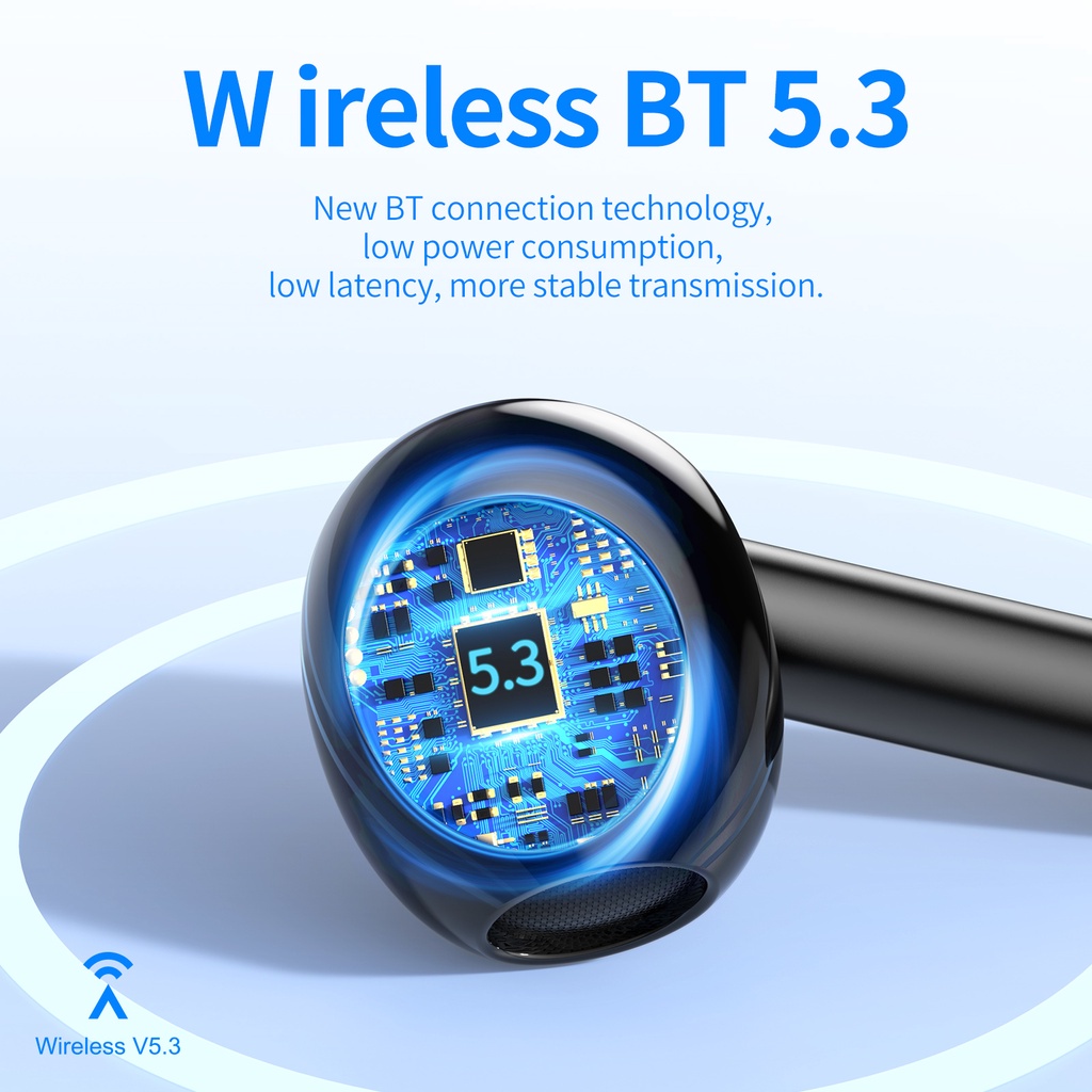 Tai nghe không dây HOCO. EW14 100% TWS bluetooth 5.3 HD giảm tiếng ồn chống thấm nước có mic thích hợp cho Samsung S21