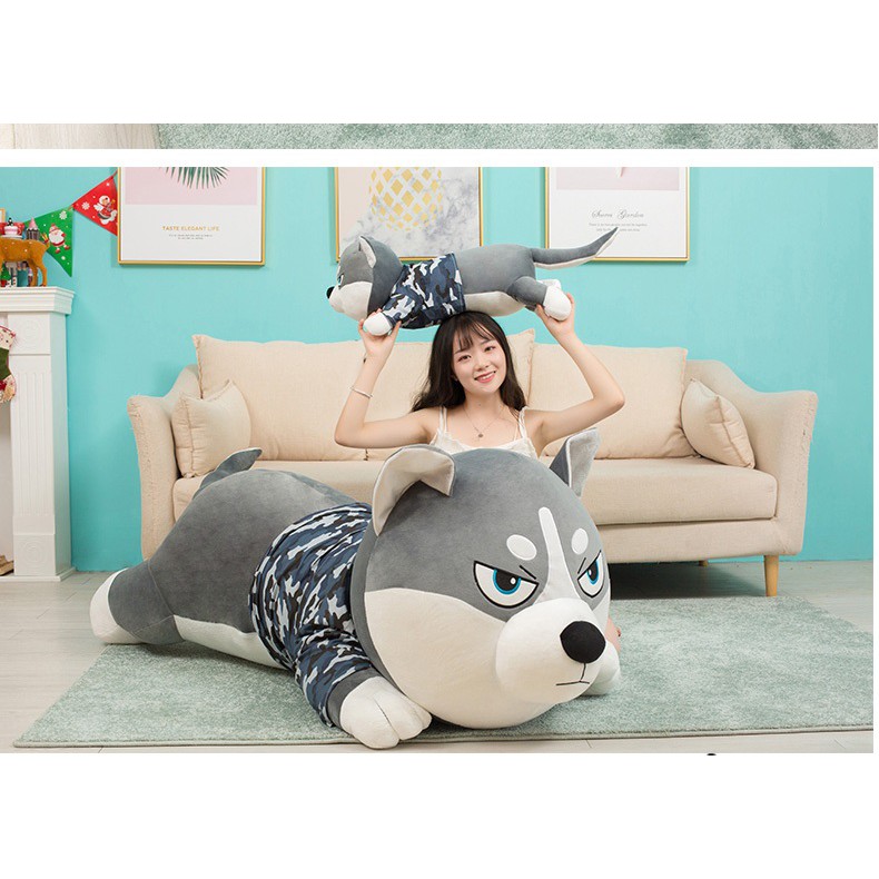 Gấu Bông chó mèo husky Boss Decor mềm mại