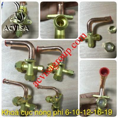 Van khóa cục nóng điều hòa - Khoá ga dàn nóng điều hoà máy lạnh (chọn cỡ) gas
