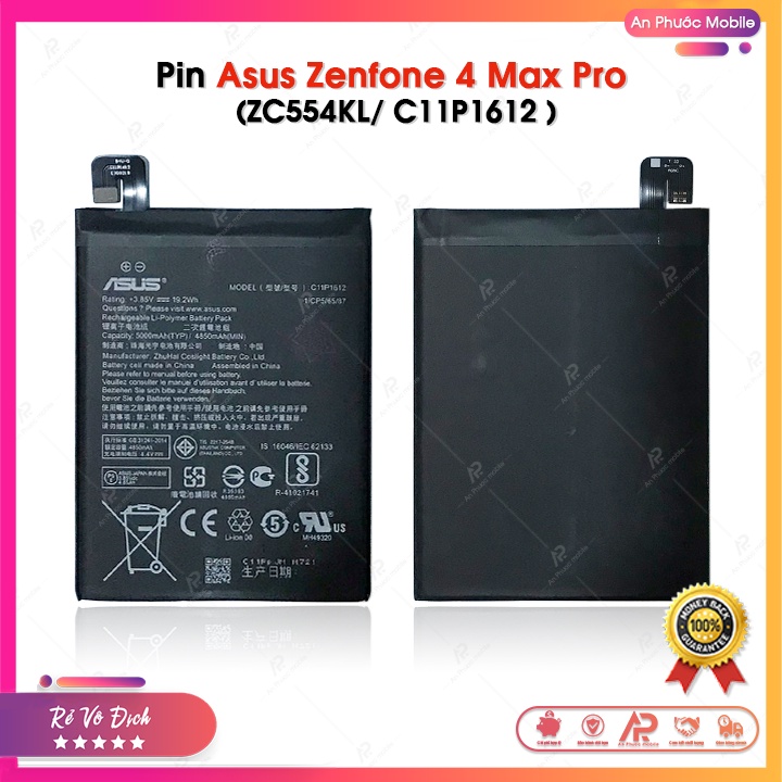 Pin Asus Zenfone 4 Max Pro (ZC554KL / C11P1612) - Linh Kiện Pin Điện Thoại Asus Cao Cấp