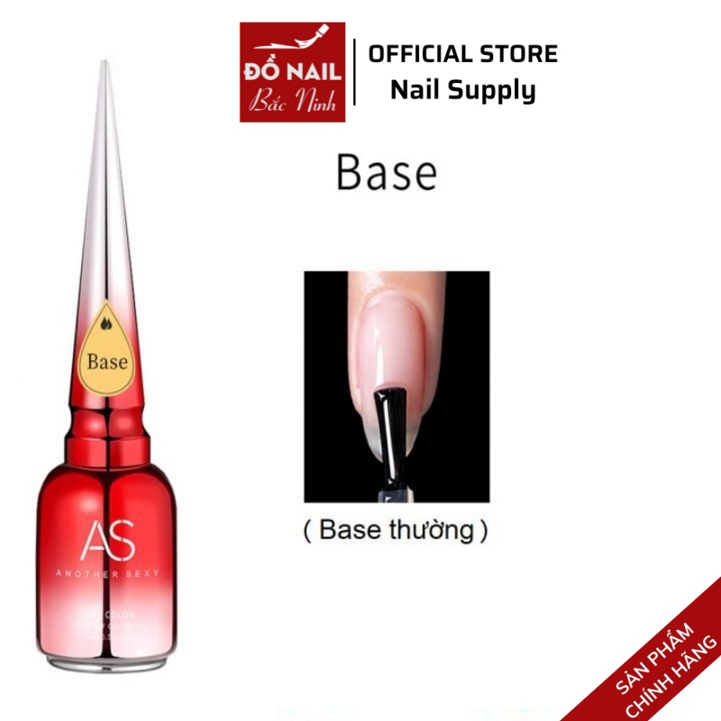Base Top , Top Lì, Cứng Móng AS Chai Đỏ Chính Hãng 15ml