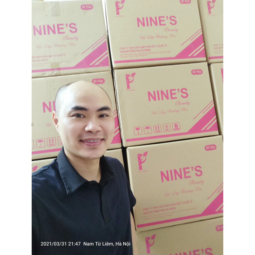 [Chính Hãng] Viên uống trắng da toàn thân Nine's Beauty Chống lão hóa Giảm Nếp Nhăn mờ nám tàn nhang Nines Dược Phan An | BigBuy360 - bigbuy360.vn