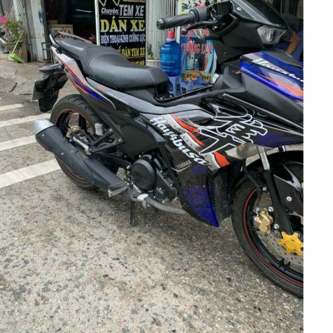 Tem trùm Exciter EX 155 Hayabusa 2021 xanh đen