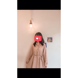 Váy babydoll caro , váy trắng