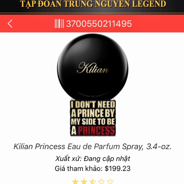 Nước hoa KILIAN PRINCESS /ADULTS 100ML