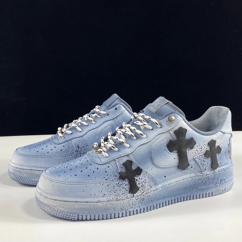 Giày Air Force 1 x ChromeHearts " Crow "