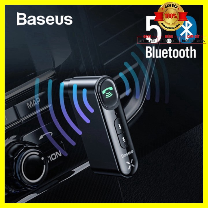 Bộ thu phát Bluetooth Receiver Baseus WXQY-01 Bluetooth version: v5.0, Cổng sạc micro USB