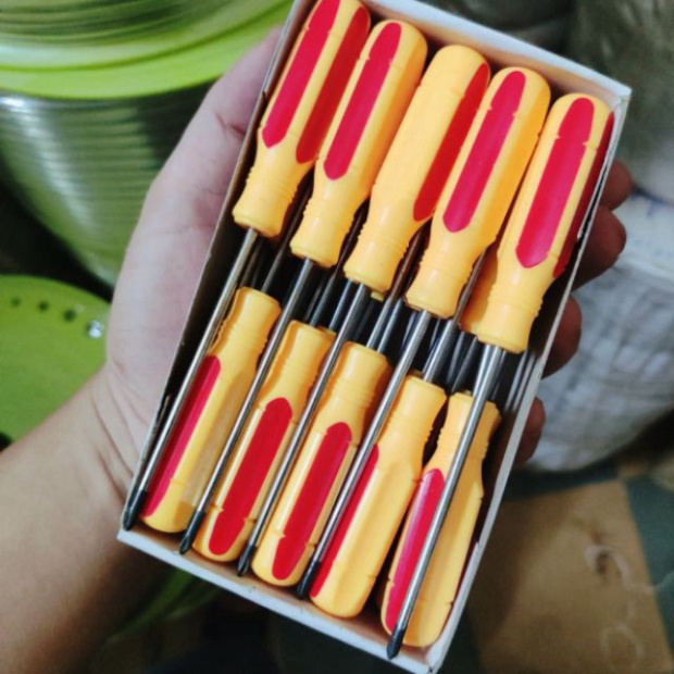 Tô vít 1 đầu có nam châm, tua vít sọc đủ size 3mm dài 75mm, Cty CP TM&XNK VietTools