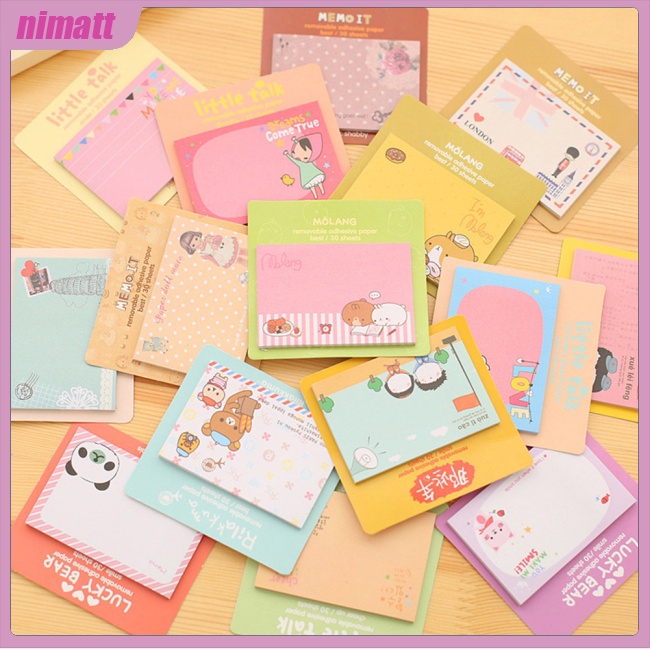 【giá thấp】Giấy Ghi Chú Họa Tiết Động Vật Hoạt Hình Sáng Tạo，Giấy note mèo Nhật Bản dễ thương_giấy ghi chú dễ thương_Guden Stationery，，mẫu giấy nhớ Note ghi chú dễ thương nhiều hình GIÁ SỈ
