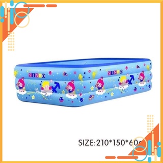 BỂ BƠI PHAO BƠI CHỮ NHẬT 3 TẦNG (1,2m.1,3m.1,5m.1,8m. 2,1m). CHO 4 NGƯỜI