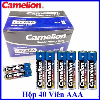 Pin Camelion 1.5V - Hộp 40 Viên Pin Tiểu AA/ AAA