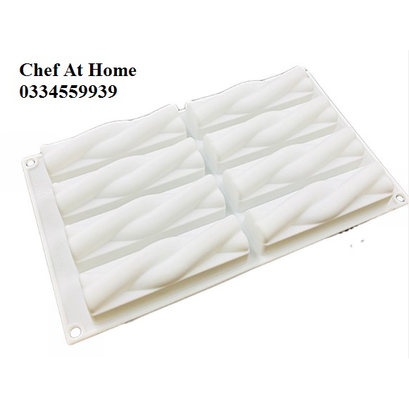 Khuôn silicon trắng làm bánh mousse
