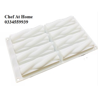 Khuôn silicon trắng làm bánh mousse
