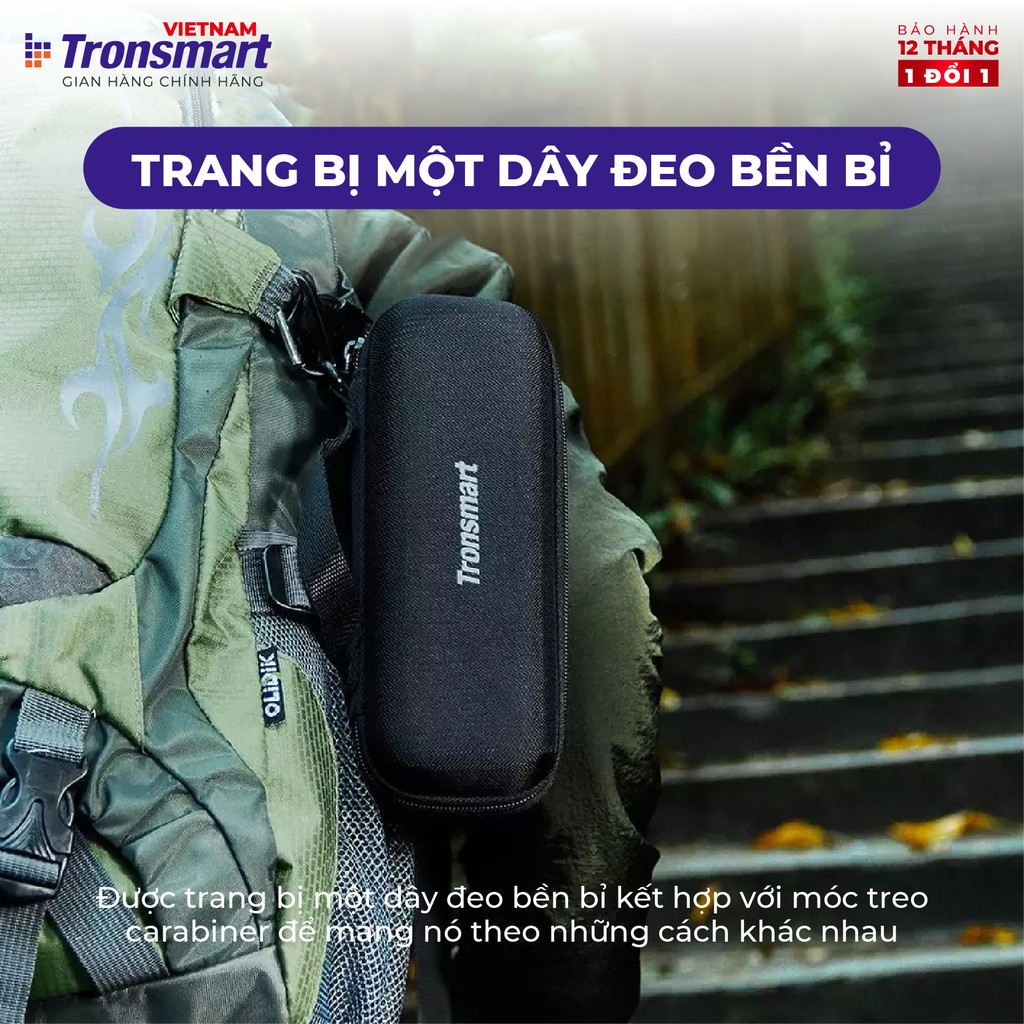 Túi đựng loa Tronsmart Element T6 Plus / Force+ TM-354609 Chống bụi kèm quai xách - Hàng chính hãng - Bảo hành 12 tháng