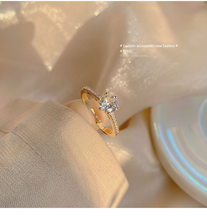 Nhẫn ánh kim loại lấp lánh thiết kế xinh xắn thời trang cho nữ