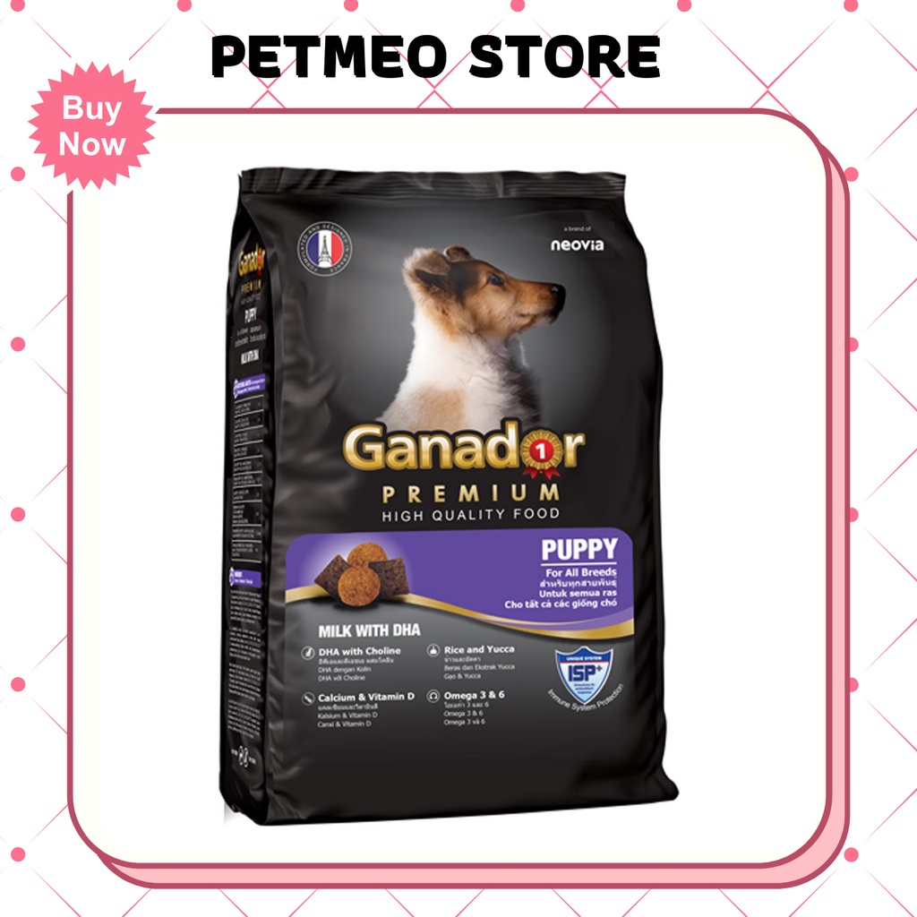 Thức ăn khô dạng hạt cho chó GANADOR đủ vị - PETMEO