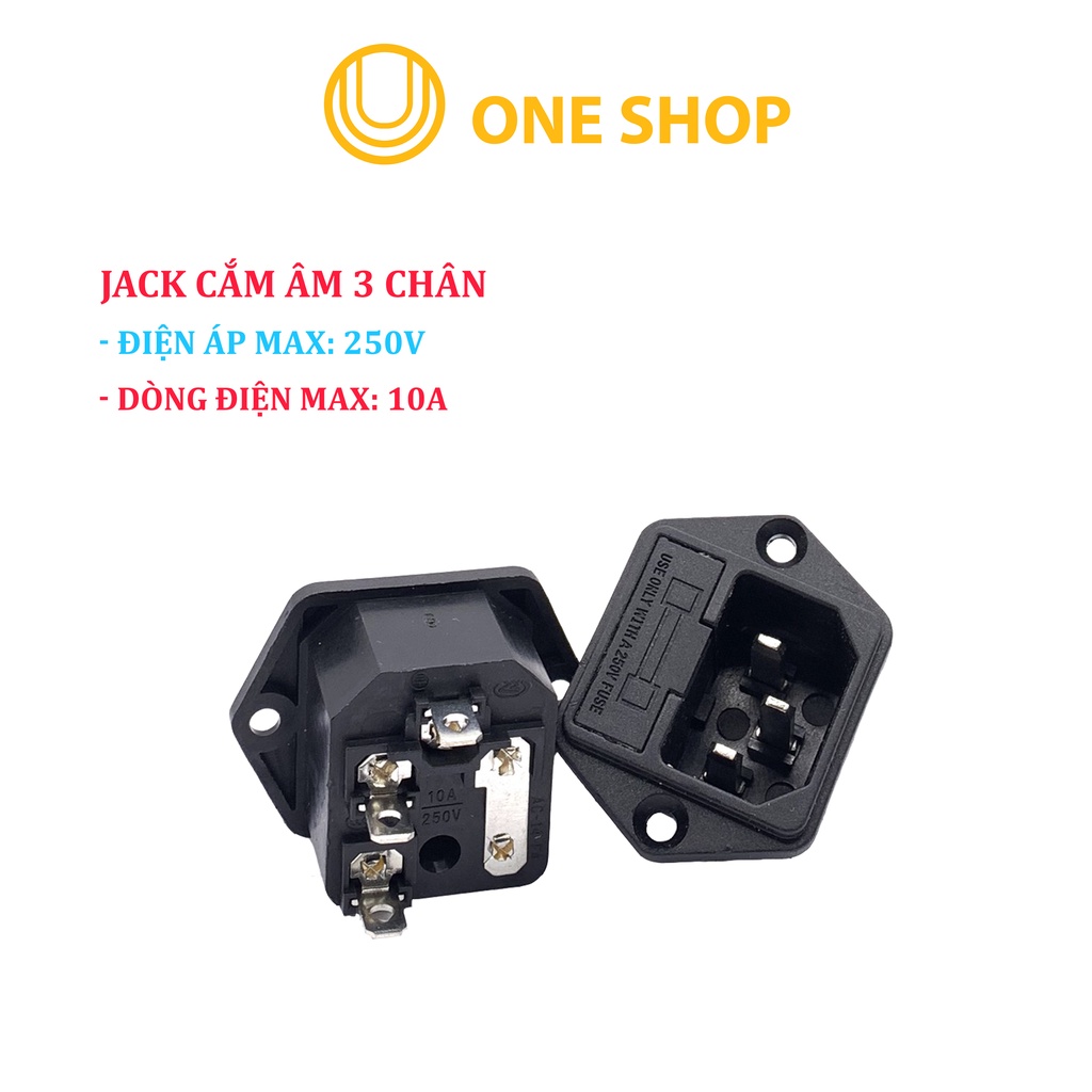 Jack Cắm Âm 3 Chân 220VAC-10A