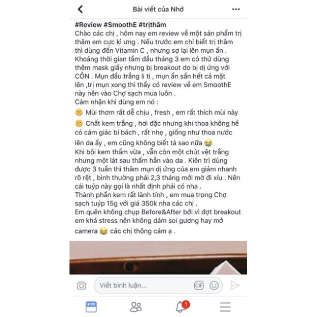 (Đủ bill+video mua hàng Nhật) Kem hỗ trợ thâm Smoothe nội địa Nhật Bản | BigBuy360 - bigbuy360.vn